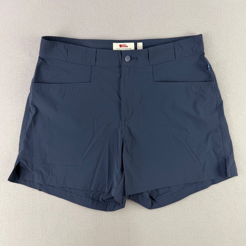 Fjallraven High Coast Lite Shorts Women EU 40 US 30-31 Navy Blue Hiking Outdoor